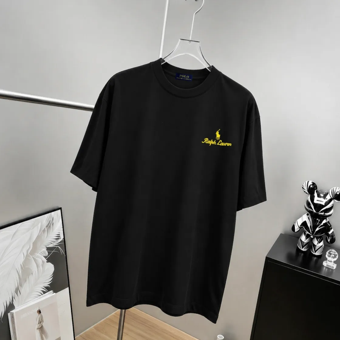 Ralph*Lauren* Hot Sale · g 《 》 tee ， Same Style ， : Black White Coffee Brown Size：S（90-130 ） M（125-150 ） L（135-165 ） XL（160-190 ） XXL（185 ）